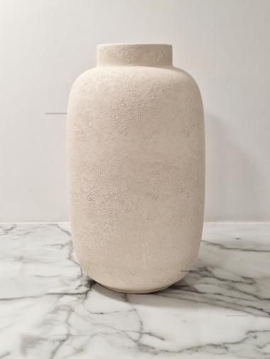 Biscuit Ceramic Decorative Textured Vase