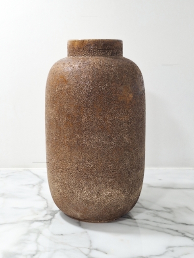 BrownCeramic Decorative Textured Vase