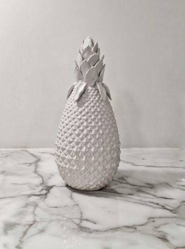 White Ceramic Decortaive Pineapple